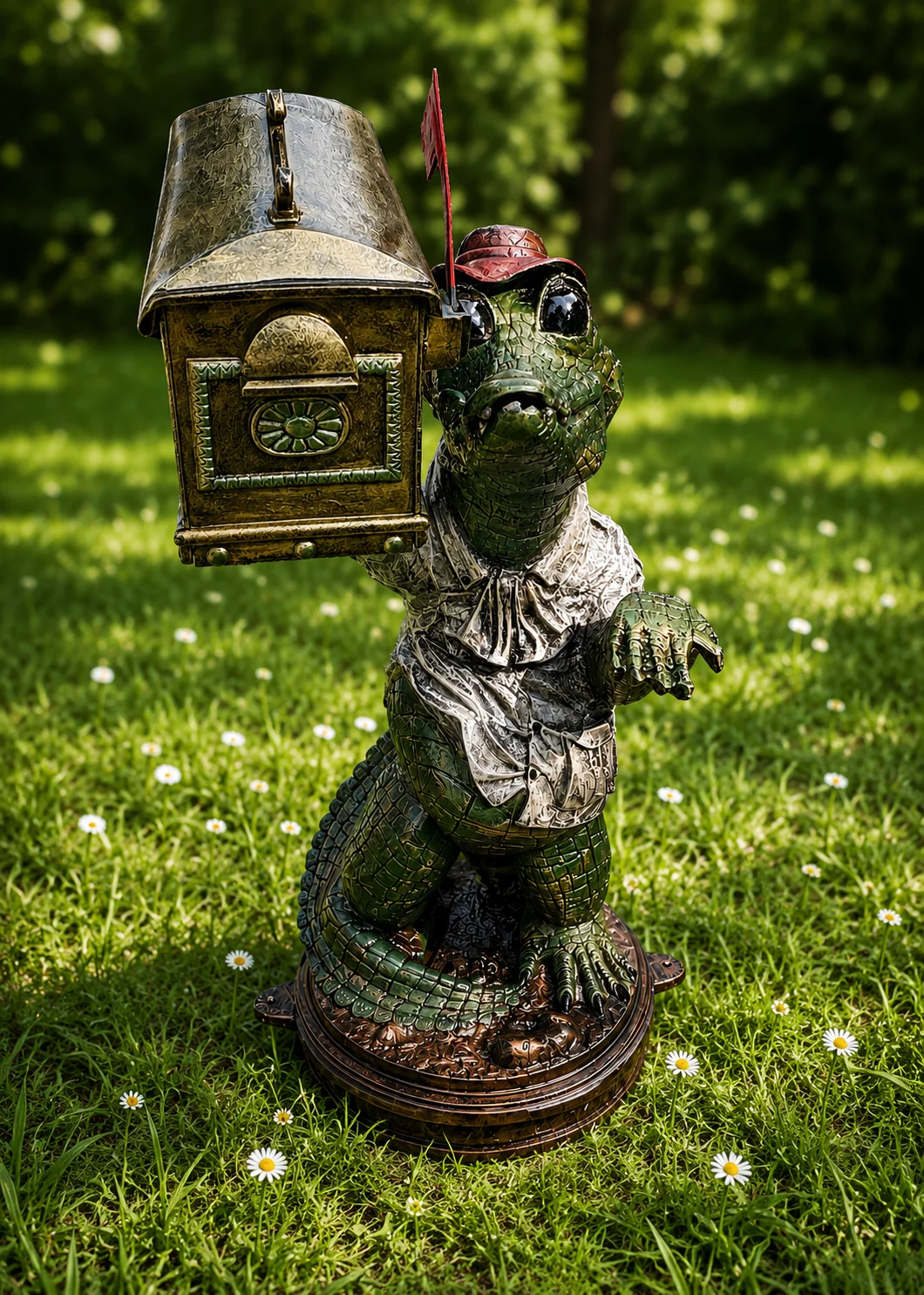 Whimsical Gator Mailbox with Southern Charm & Custom Flair