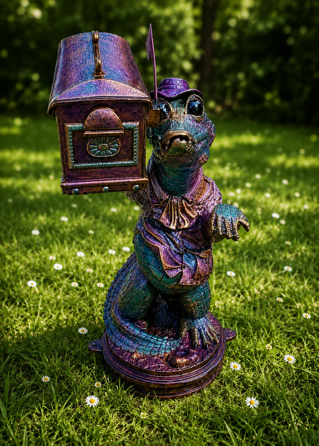 Whimsical Gator Mailbox with Southern Charm & Custom Flair