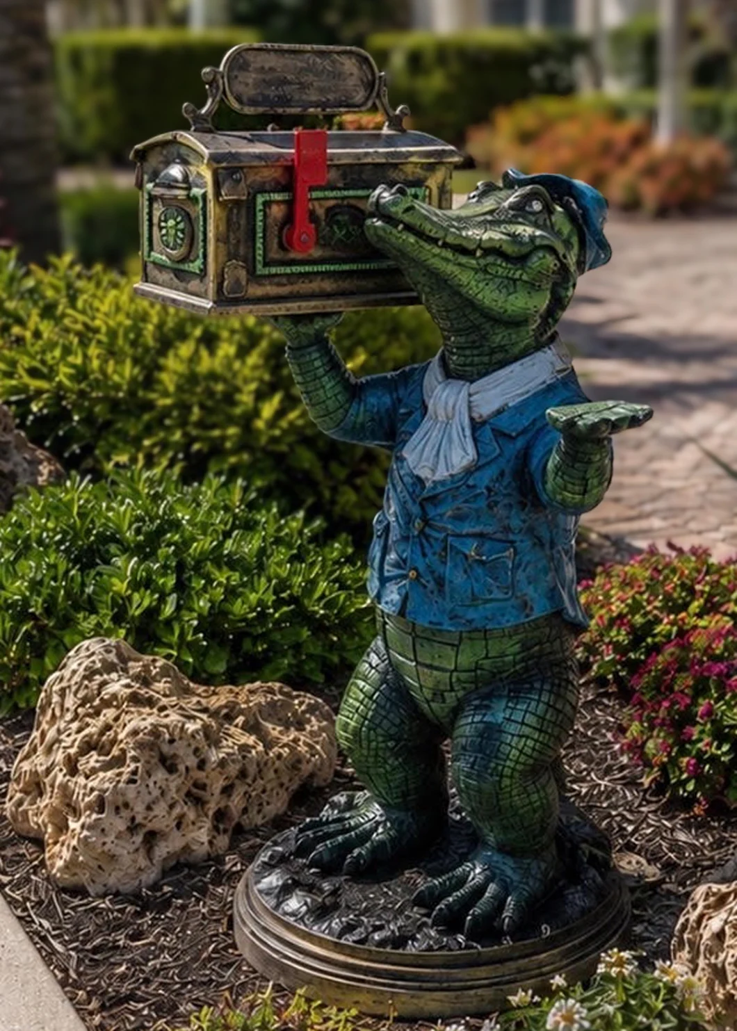 Whimsical Gator Mailbox with Southern Charm & Custom Flair