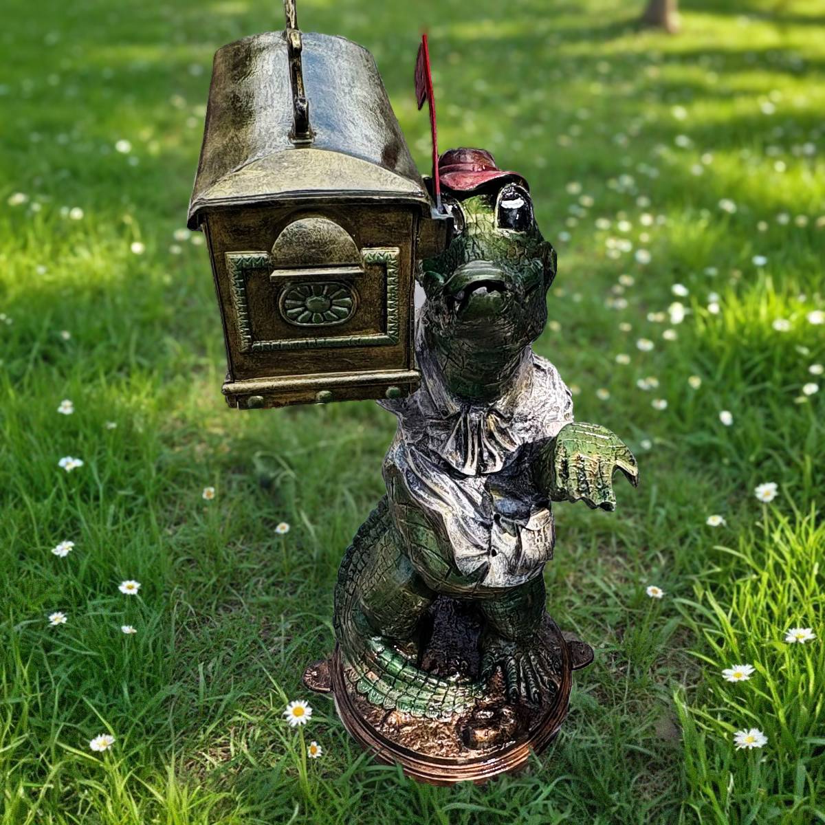 Whimsical Gator Mailbox with Southern Charm & Custom Flair