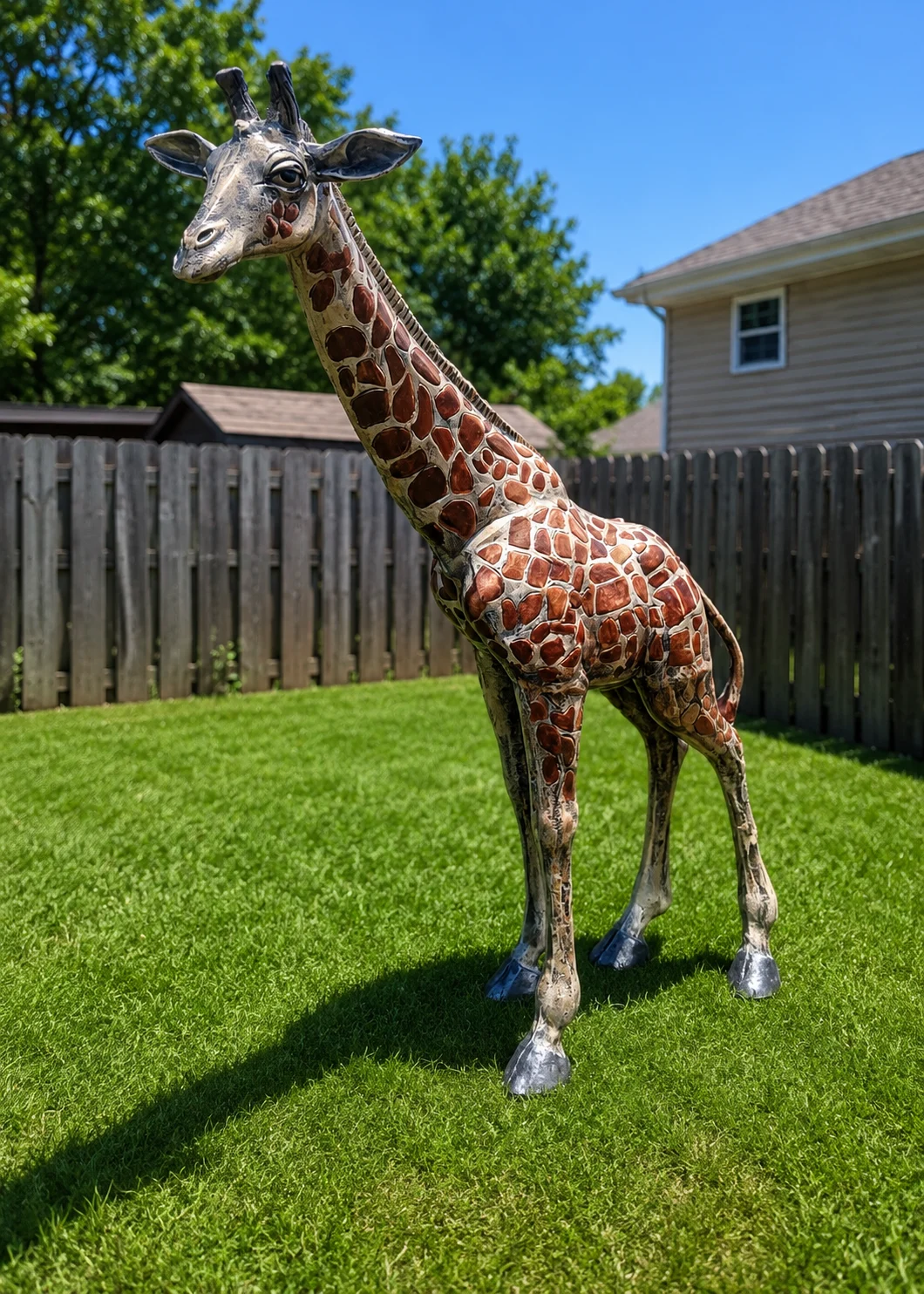Giraffes Sculpture – Bronze or Multicolor Finish