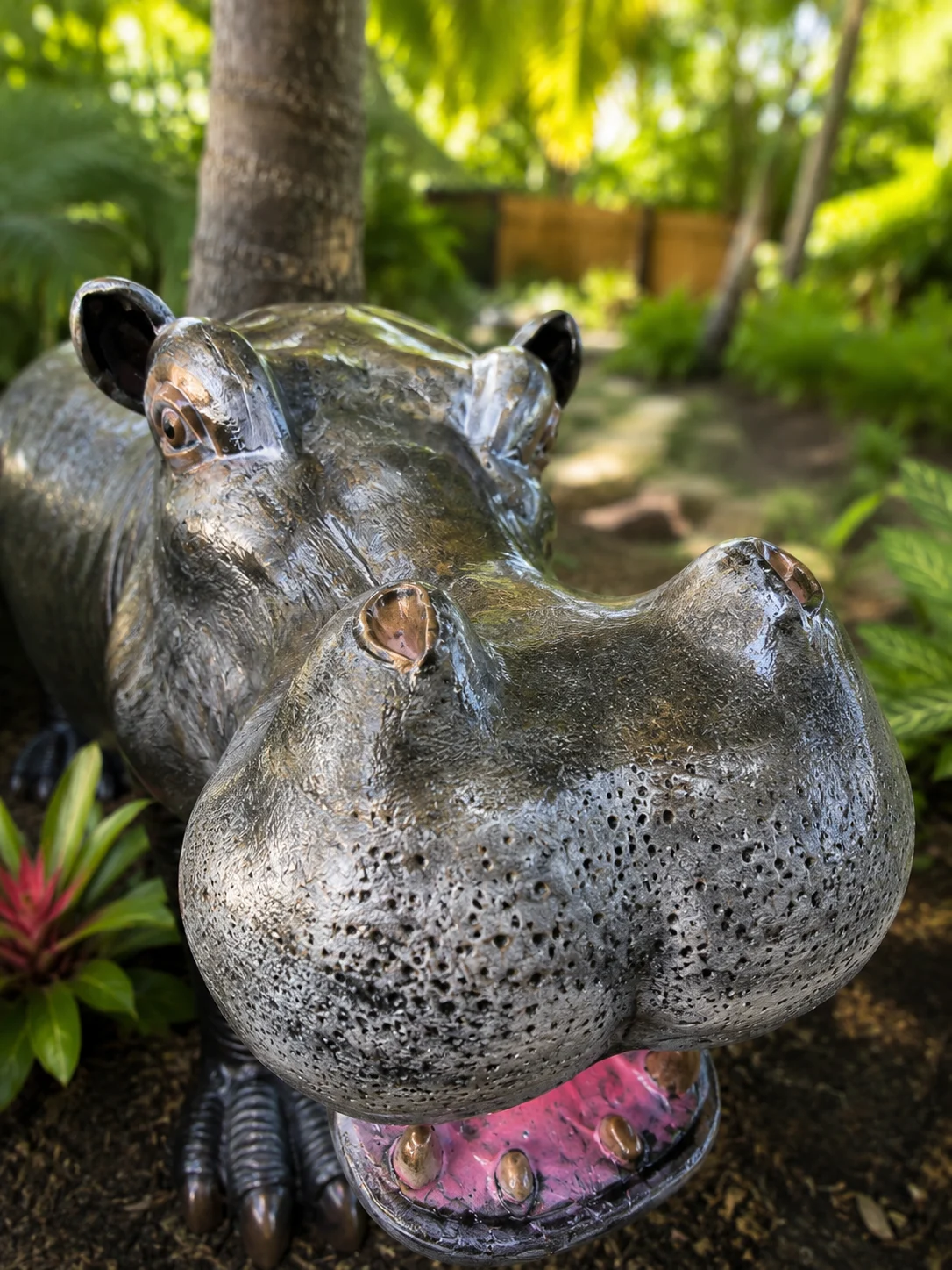 Large Hippopotamus Sculpture for Gardens & Poolside Décor