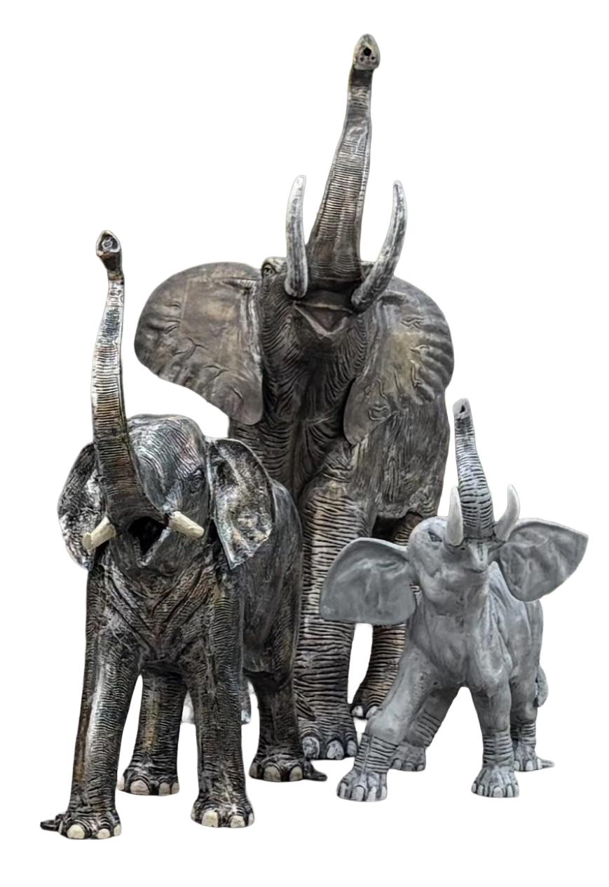 Hand painted Large elephant statues for home decor