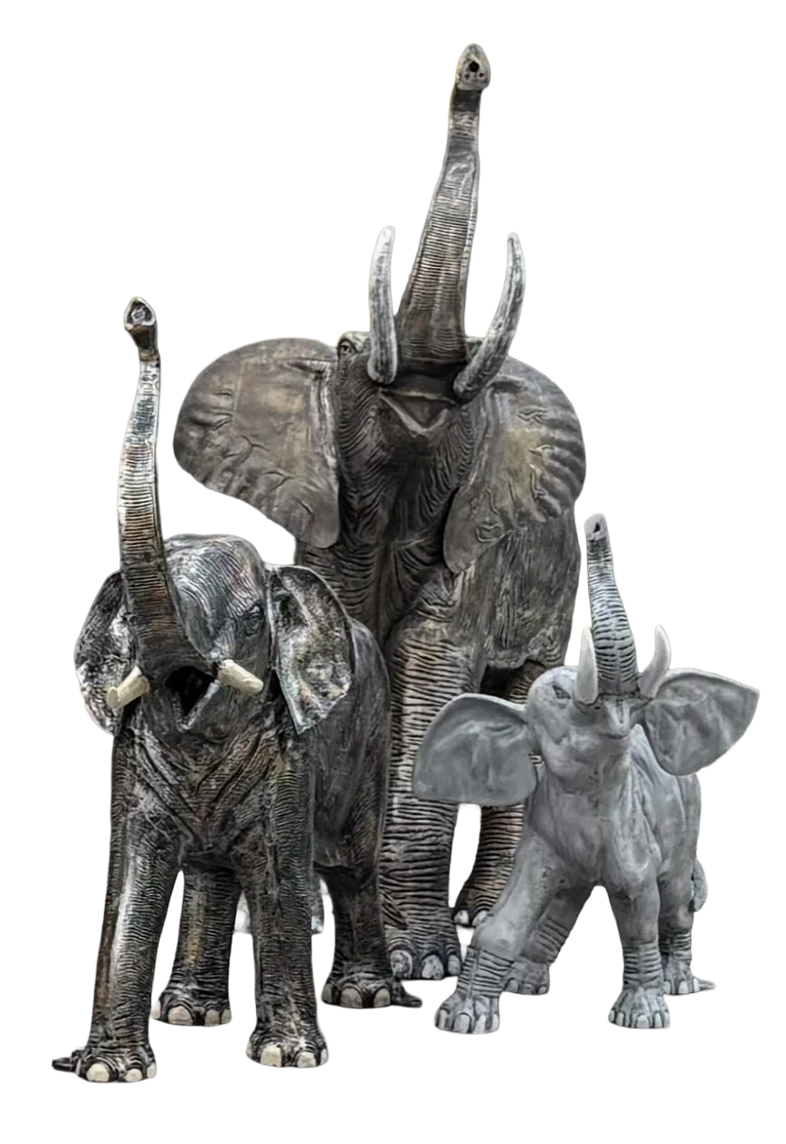 Hand painted Large elephant statues for home decor