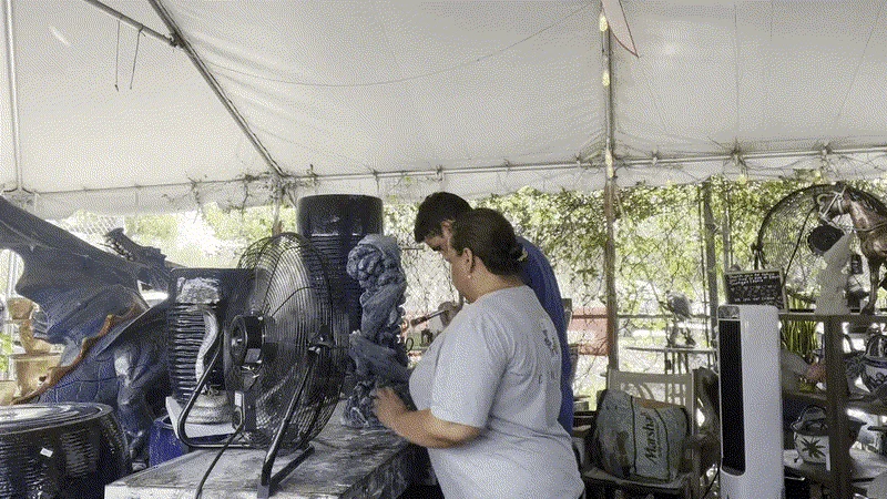 Meet the Artist: Behind the Brush at Sculpture Shops